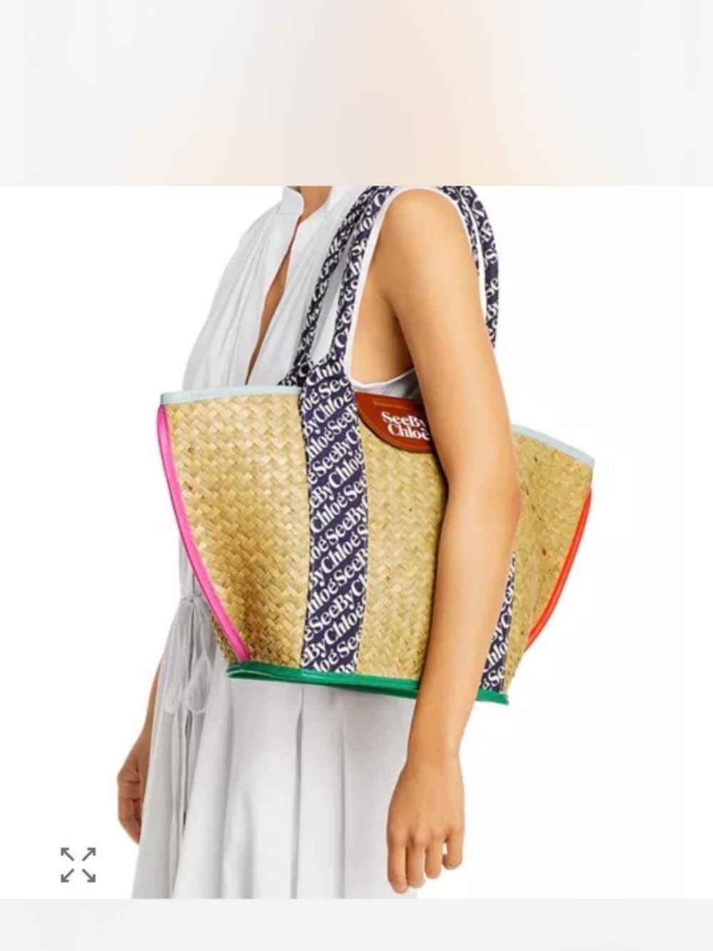See by Chloé Laetizia Straw Tote Bag